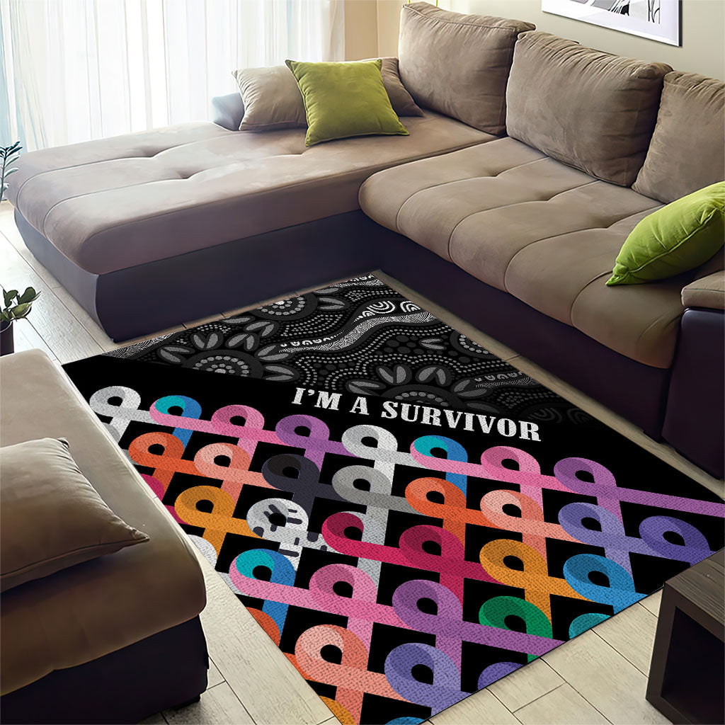 Australia Cancer Survivor Area Rug I’m A Survivor All Cancer