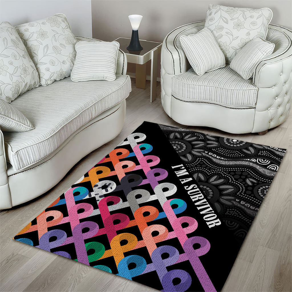 Australia Cancer Survivor Area Rug I’m A Survivor All Cancer