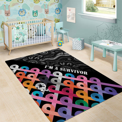 Australia Cancer Survivor Area Rug I’m A Survivor All Cancer
