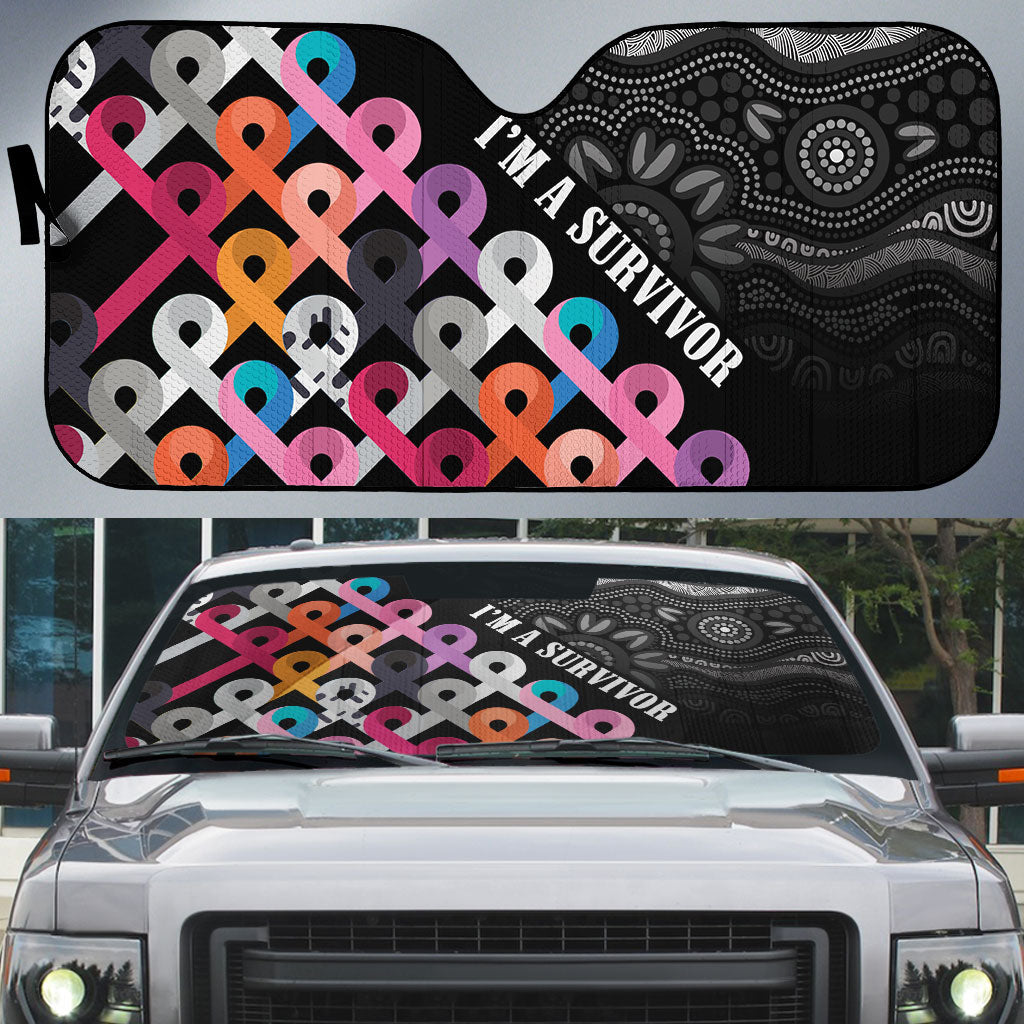 Australia Cancer Survivor Auto Sun Shade I’m A Survivor All Cancer