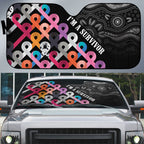 Australia Cancer Survivor Auto Sun Shade I’m A Survivor All Cancer