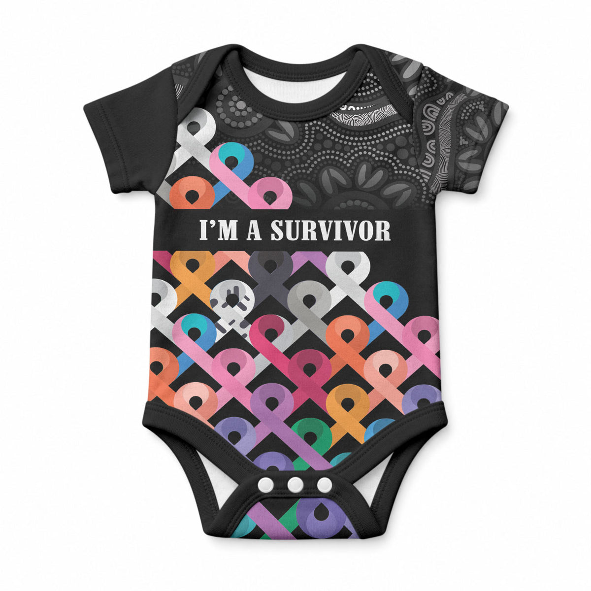 Australia Cancer Survivor Personalised Baby Onesie I’m A Survivor All Cancer