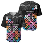 Australia Cancer Survivor Personalised Baseball Jersey I’m A Survivor All Cancer