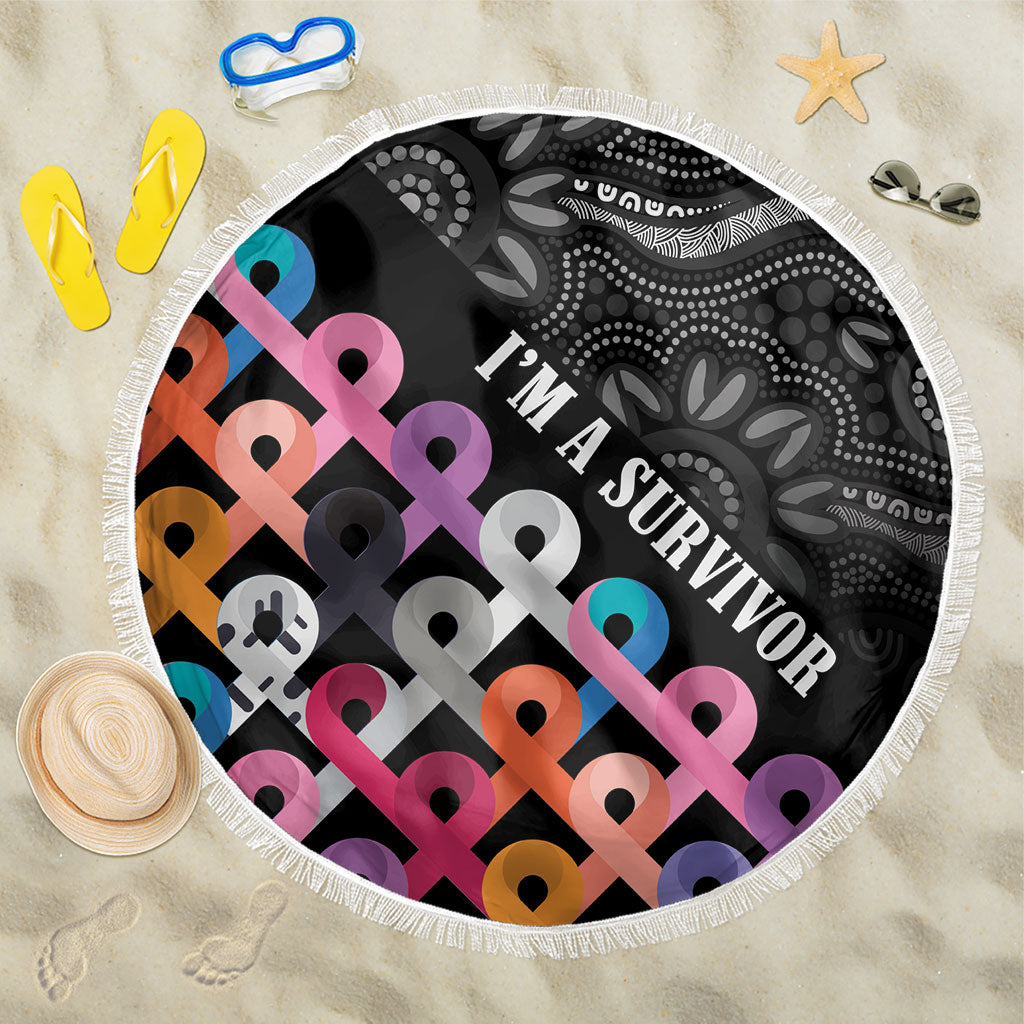 Australia Cancer Survivor Beach Blanket I’m A Survivor All Cancer