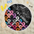 Australia Cancer Survivor Beach Blanket I’m A Survivor All Cancer