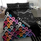 Australia Cancer Survivor Bedding Set I’m A Survivor All Cancer