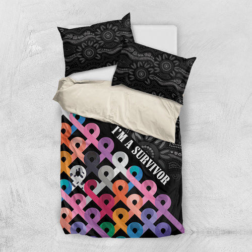 Australia Cancer Survivor Bedding Set I’m A Survivor All Cancer