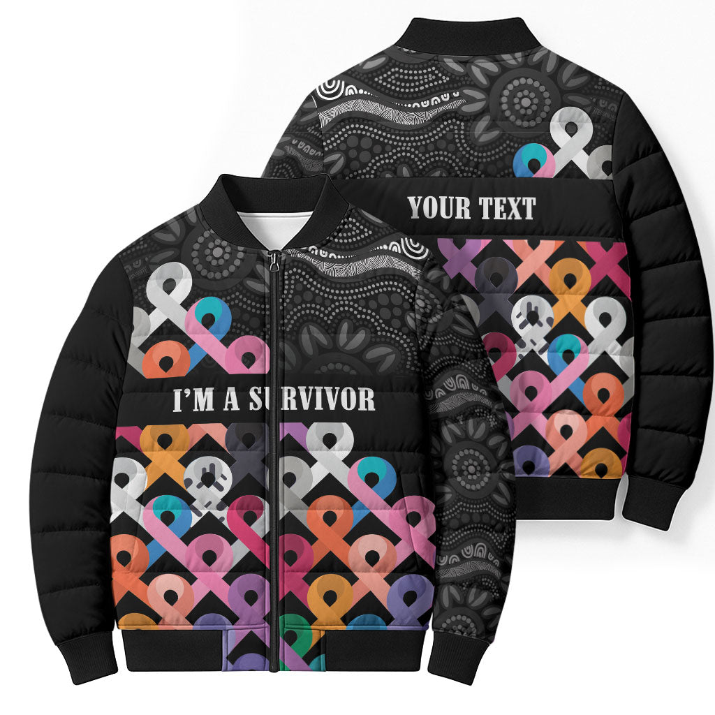 Australia Cancer Survivor Personalised Bomber Puffer Jacket I’m A Survivor All Cancer