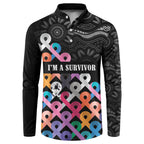 Australia Cancer Survivor Personalised Button Sweatshirt I’m A Survivor All Cancer