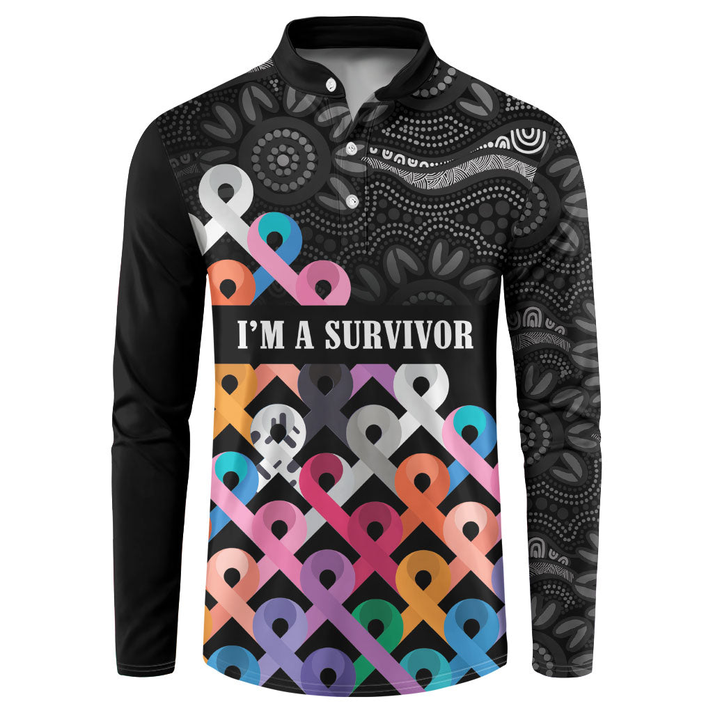 Australia Cancer Survivor Personalised Button Sweatshirt I’m A Survivor All Cancer