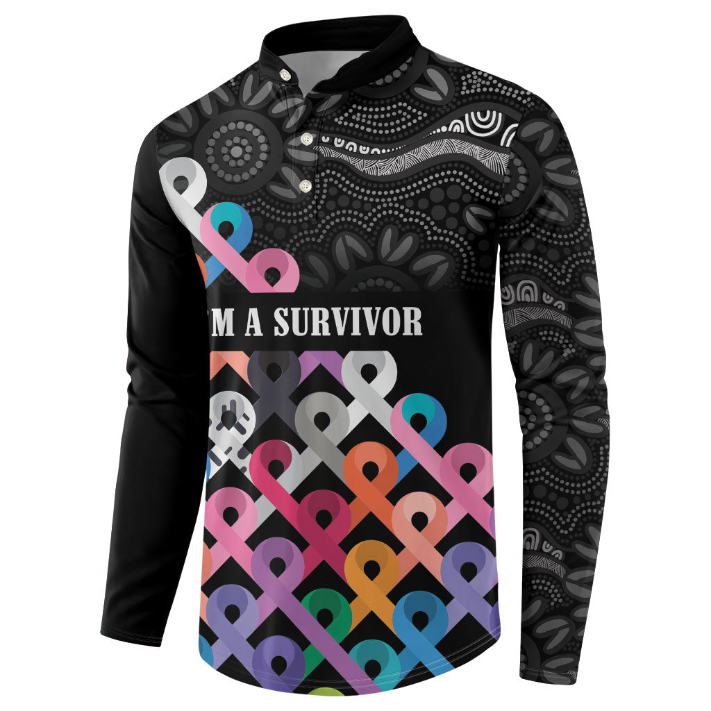 Australia Cancer Survivor Personalised Button Sweatshirt I’m A Survivor All Cancer