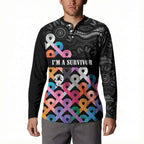 Australia Cancer Survivor Personalised Button Sweatshirt I’m A Survivor All Cancer