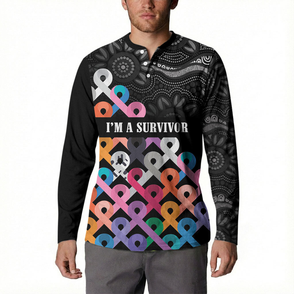 Australia Cancer Survivor Personalised Button Sweatshirt I’m A Survivor All Cancer