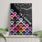Australia Cancer Survivor Canvas Wall Art I’m A Survivor All Cancer