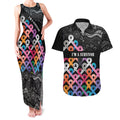 Australia Cancer Survivor Personalised Couples Matching Tank Maxi Dress and Hawaiian Shirt I’m A Survivor All Cancer