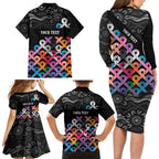 Australia Cancer Survivor Personalised Family Matching Long Sleeve Bodycon Dress and Hawaiian Shirt I’m A Survivor All Cancer