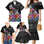 Australia Cancer Survivor Personalised Family Matching Mermaid Dress and Hawaiian Shirt I’m A Survivor All Cancer