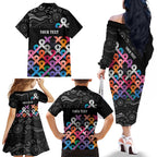Australia Cancer Survivor Personalised Family Matching Off The Shoulder Long Sleeve Dress and Hawaiian Shirt I’m A Survivor All Cancer