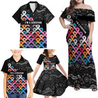 Australia Cancer Survivor Personalised Family Matching Off Shoulder Maxi Dress and Hawaiian Shirt I’m A Survivor All Cancer