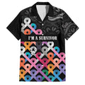 Australia Cancer Survivor Personalised Family Matching Off Shoulder Maxi Dress and Hawaiian Shirt I’m A Survivor All Cancer