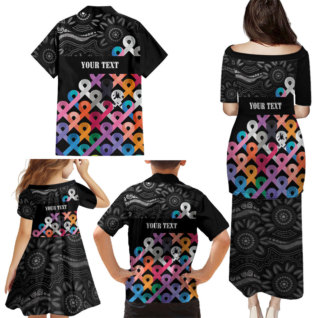 Australia Cancer Survivor Personalised Family Matching Puletasi and Hawaiian Shirt I’m A Survivor All Cancer