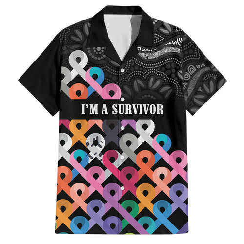 Australia Cancer Survivor Personalised Family Matching Short Sleeve Bodycon Dress and Hawaiian Shirt I’m A Survivor All Cancer