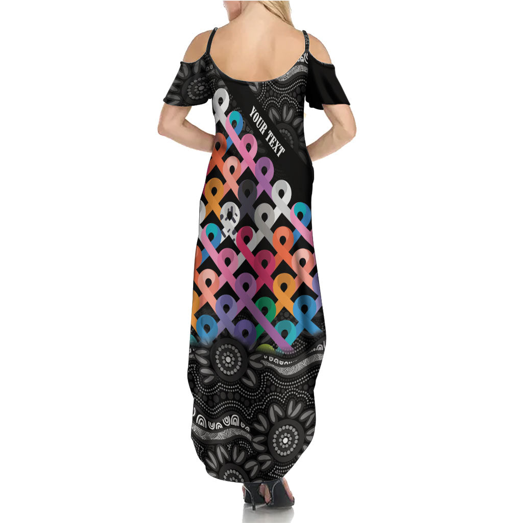 Australia Cancer Survivor Personalised Family Matching Summer Maxi Dress and Hawaiian Shirt I’m A Survivor All Cancer