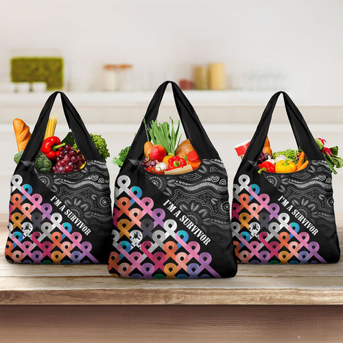 Australia Cancer Survivor Grocery Bag I’m A Survivor All Cancer