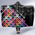 Australia Cancer Survivor Hooded Blanket I’m A Survivor All Cancer