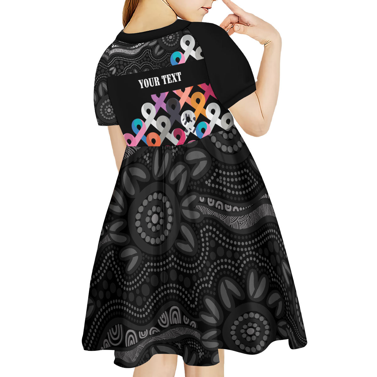 Australia Cancer Survivor Personalised Kid Short Sleeve Dress I’m A Survivor All Cancer