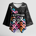 Australia Cancer Survivor Personalised Kimono Sleeve Blouse I’m A Survivor All Cancer