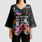 Australia Cancer Survivor Personalised Kimono Sleeve Blouse I’m A Survivor All Cancer