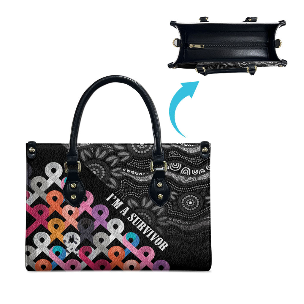 Australia Cancer Survivor Leather Bag I’m A Survivor All Cancer