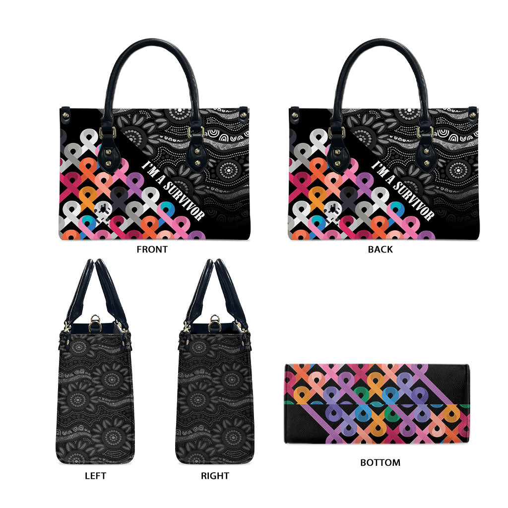 Australia Cancer Survivor Leather Bag I’m A Survivor All Cancer