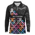 Australia Cancer Survivor Personalised Long Sleeve Polo Shirt I’m A Survivor All Cancer