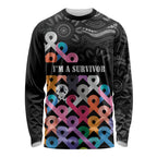 Australia Cancer Survivor Personalised Long Sleeve Shirt I’m A Survivor All Cancer