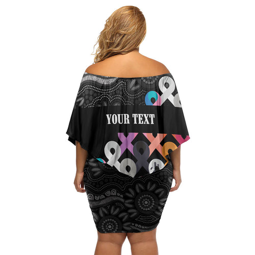 Australia Cancer Survivor Personalised Off Shoulder Short Dress I’m A Survivor All Cancer