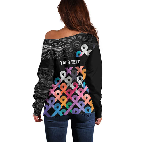 Australia Cancer Survivor Personalised Off Shoulder Sweater I’m A Survivor All Cancer