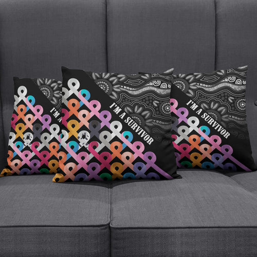 Australia Cancer Survivor Pillow Cover I’m A Survivor All Cancer