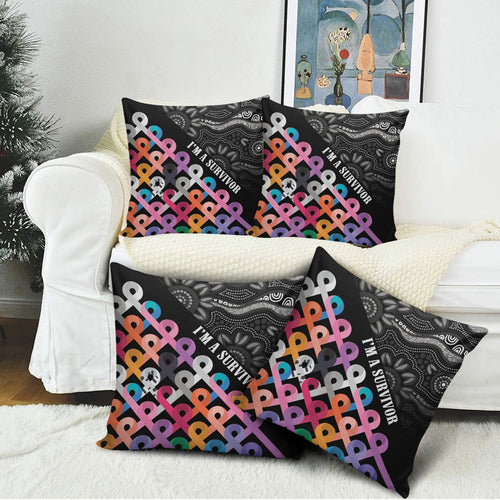 Australia Cancer Survivor Pillow Cover I’m A Survivor All Cancer