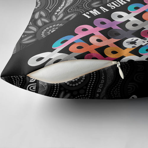 Australia Cancer Survivor Pillow Cover I’m A Survivor All Cancer