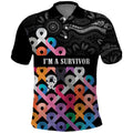 Australia Cancer Survivor Personalised Polo Shirt I’m A Survivor All Cancer