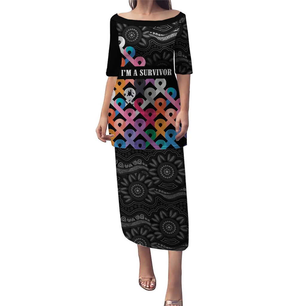 Australia Cancer Survivor Personalised Puletasi I’m A Survivor All Cancer