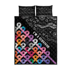 Australia Cancer Survivor Quilt Bed Set I’m A Survivor All Cancer