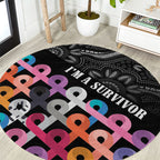 Australia Cancer Survivor Round Carpet I’m A Survivor All Cancer