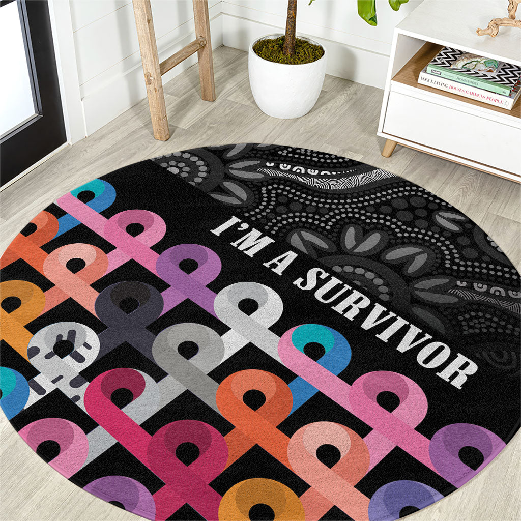 Australia Cancer Survivor Round Carpet I’m A Survivor All Cancer