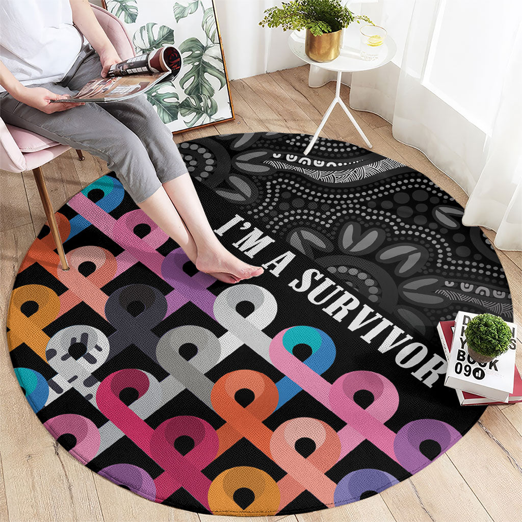 Australia Cancer Survivor Round Carpet I’m A Survivor All Cancer