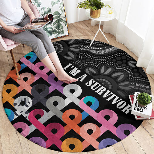 Australia Cancer Survivor Round Carpet I’m A Survivor All Cancer
