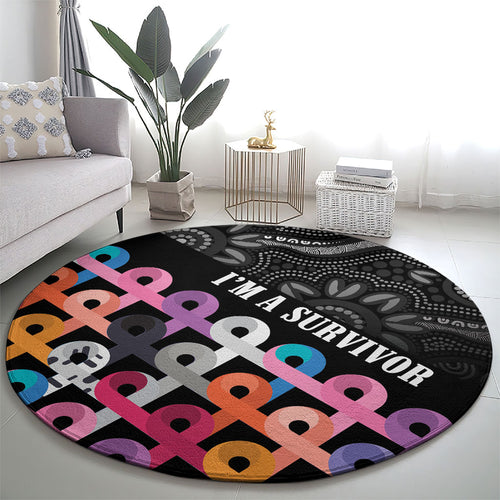 Australia Cancer Survivor Round Carpet I’m A Survivor All Cancer