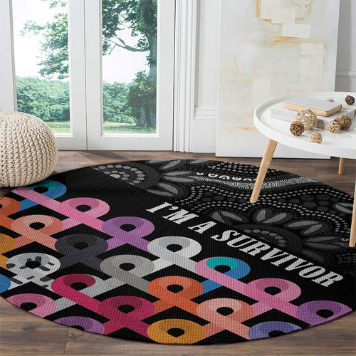 Australia Cancer Survivor Round Carpet I’m A Survivor All Cancer